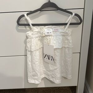 NWT Zara Baby girl white tank 9-12 months